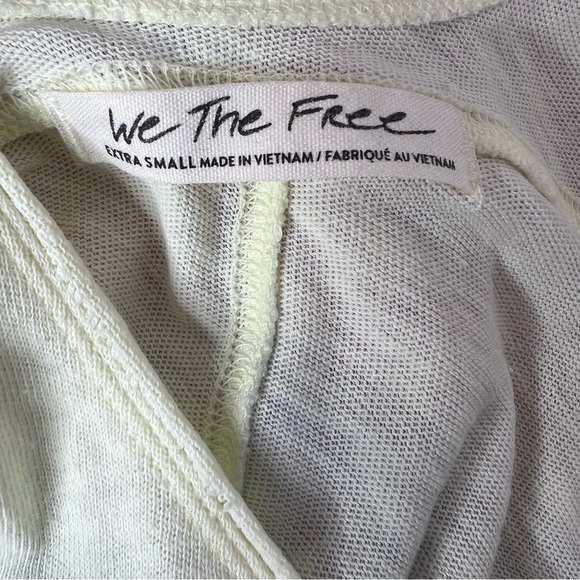 We the free top ombré yellow blue pink oversized comfy bohemian flowy tshirt - Picture 9 of 11